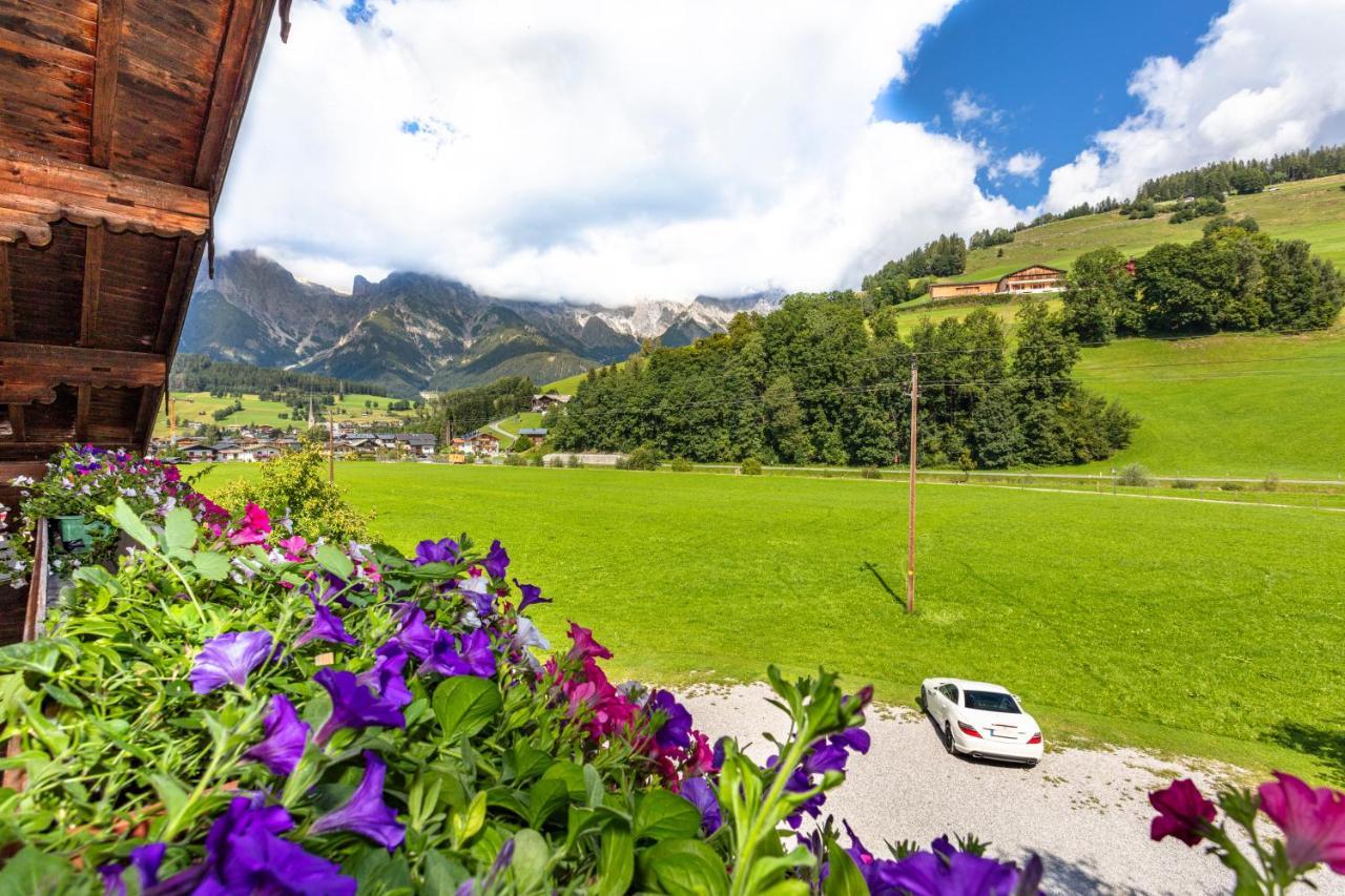 Biobauernhof Stegerbauer Lägenhet Maria Alm am Steinernen Meer Exteriör bild