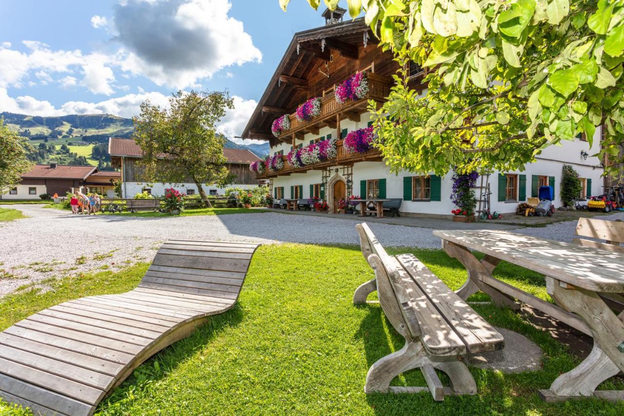 Biobauernhof Stegerbauer Lägenhet Maria Alm am Steinernen Meer Exteriör bild