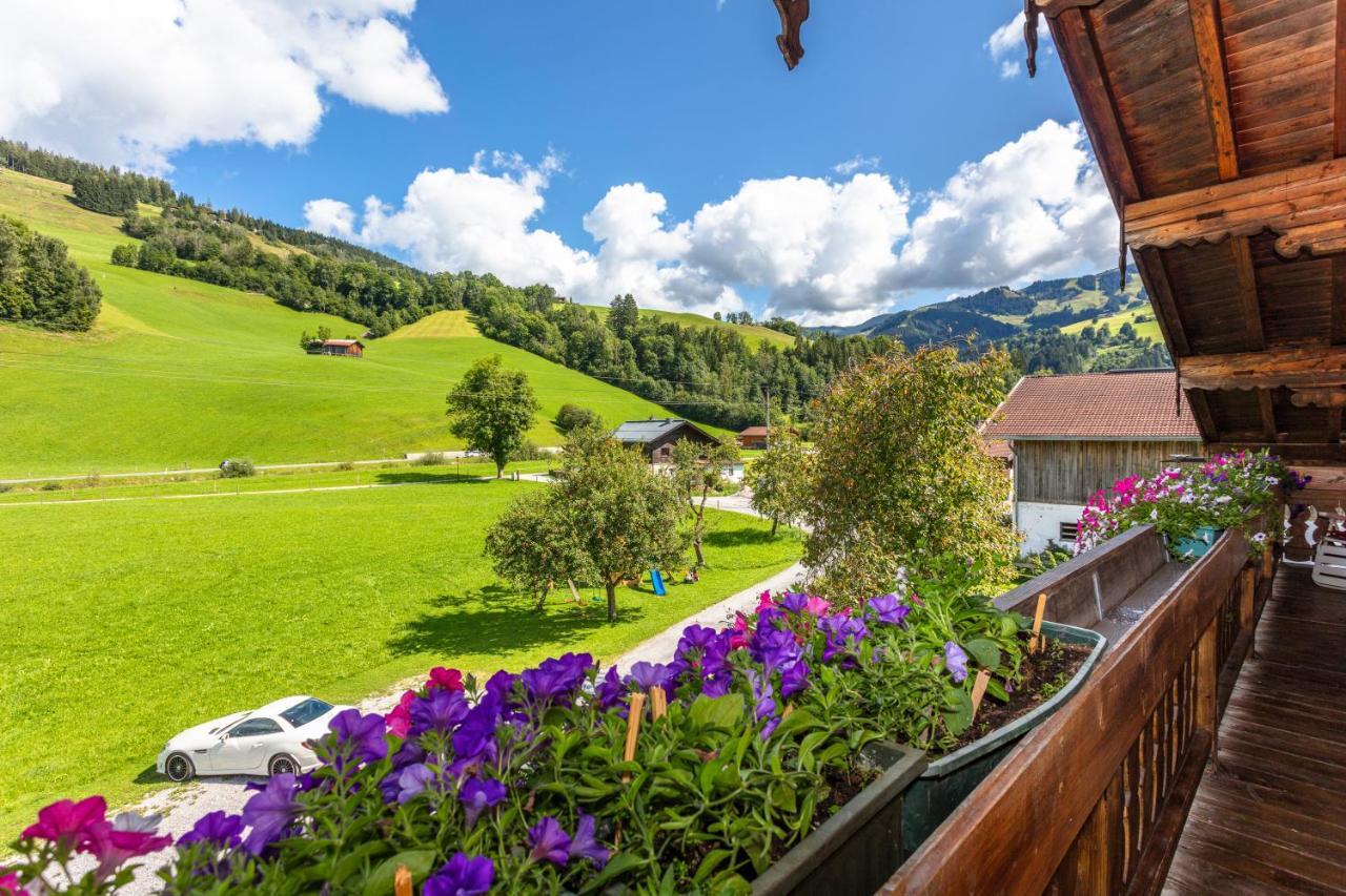 Biobauernhof Stegerbauer Lägenhet Maria Alm am Steinernen Meer Exteriör bild