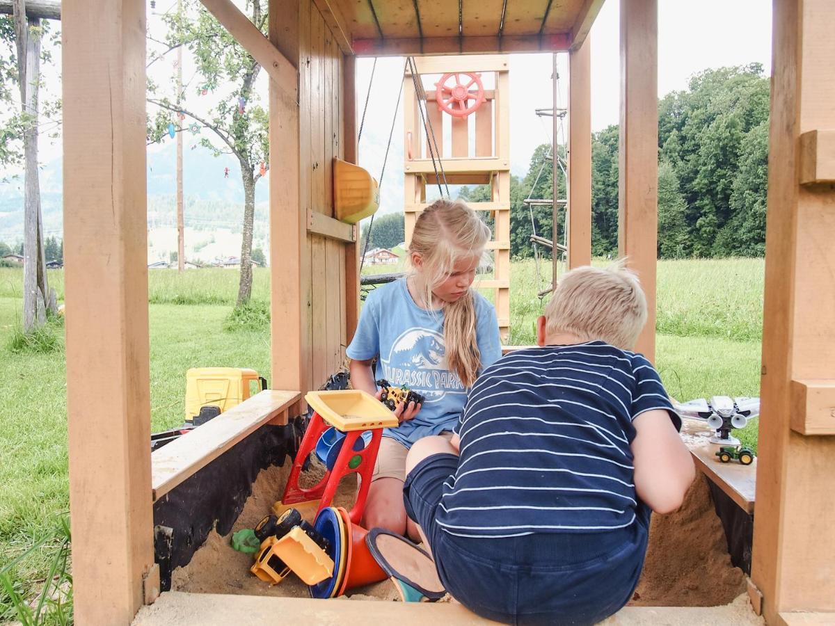 Biobauernhof Stegerbauer Lägenhet Maria Alm am Steinernen Meer Exteriör bild