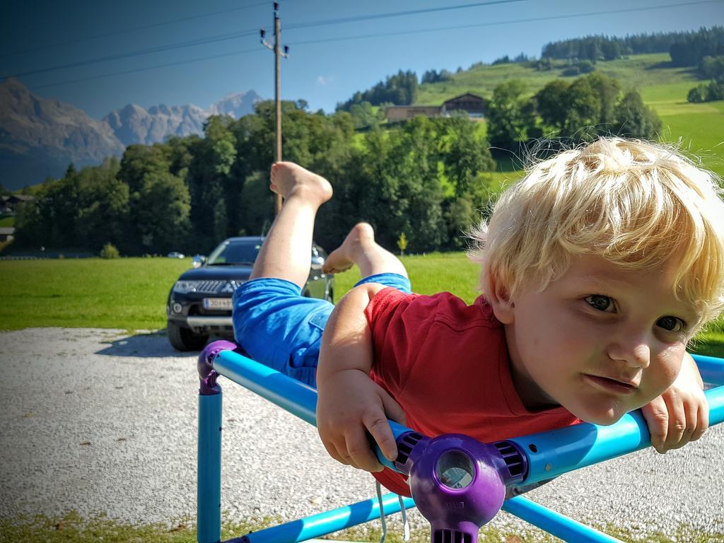 Biobauernhof Stegerbauer Lägenhet Maria Alm am Steinernen Meer Exteriör bild