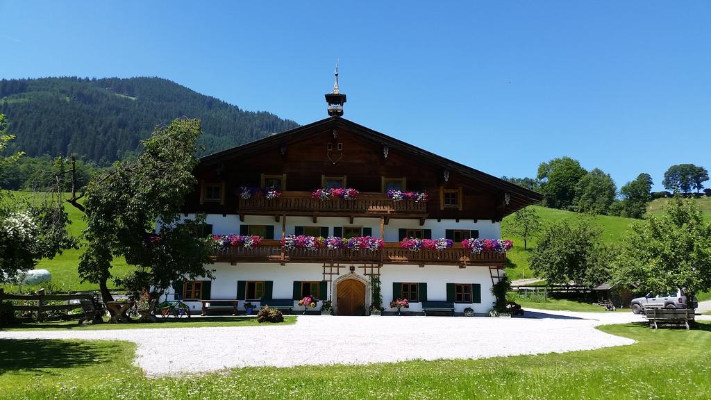 Biobauernhof Stegerbauer Lägenhet Maria Alm am Steinernen Meer Exteriör bild